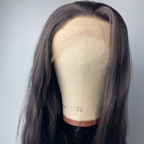 Mid Length Lace Wig Brown Wigs